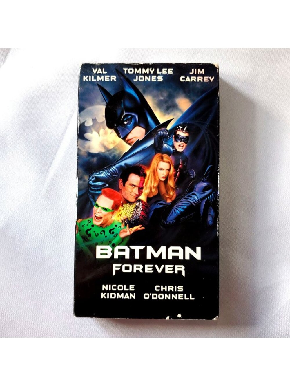 Batman Forever VHS Val Kilmer Jim Carrey Nicole Kidman Tommy Lee Jones 1995